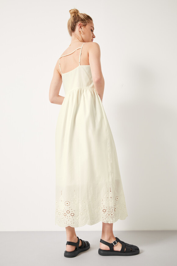 Neesha Cotton Broderie Midi Dress
