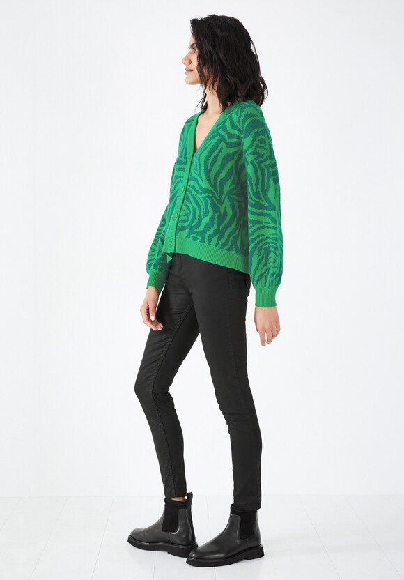Animal Mark Jacquard Cardigan