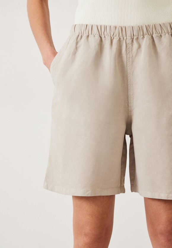 Patricia High Waisted Linen Blend Shorts