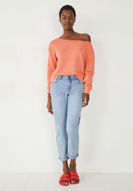 Celine Off Shoulder Sweatshirt