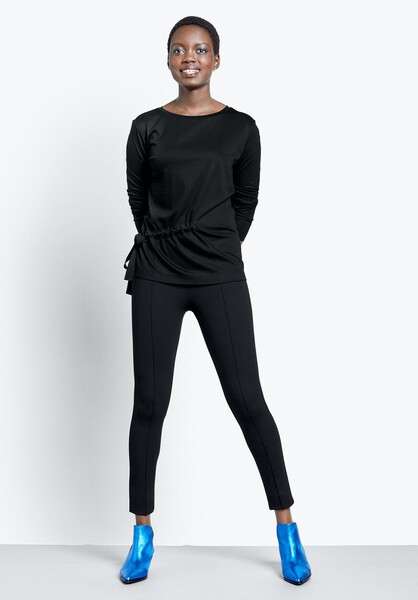 L/S Ruched Detail Top