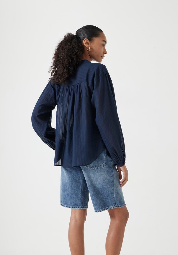 Bea Textured Stripe Blouse