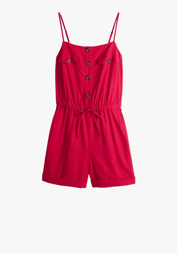 Linen Cargo Playsuit