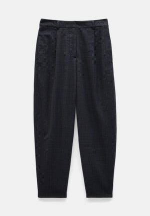 Ruby Check Wool Blend Trousers