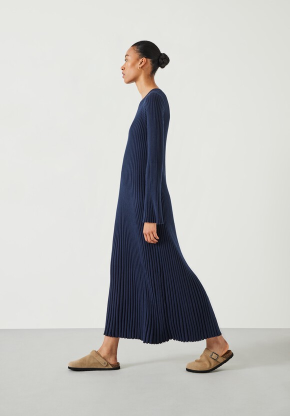 Penny Crew Neck Ribbed Knitted Dress