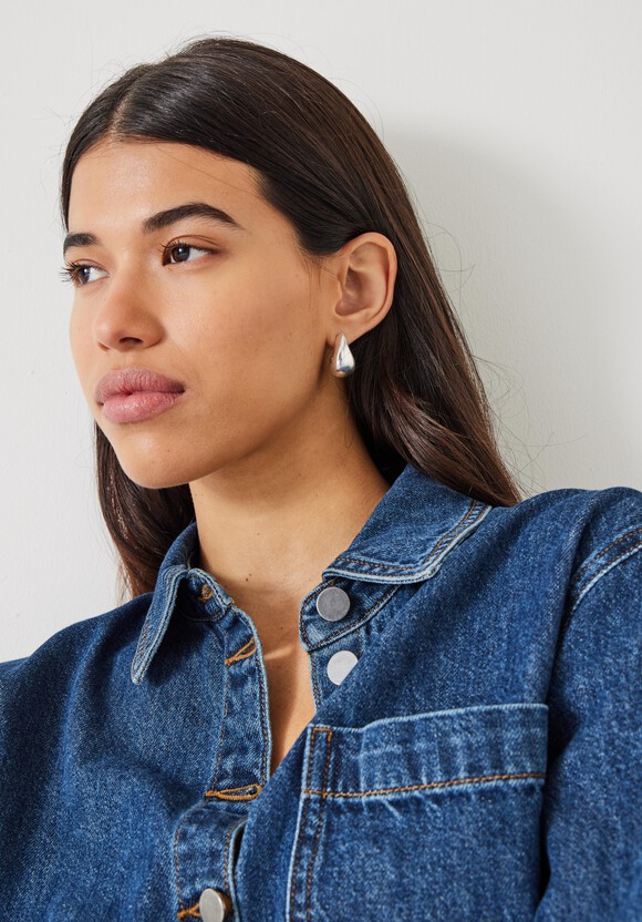 Parker Teardrop Hoop Earrings
