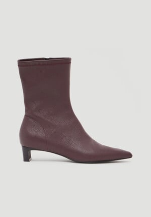 Leather Sock Fit Boot