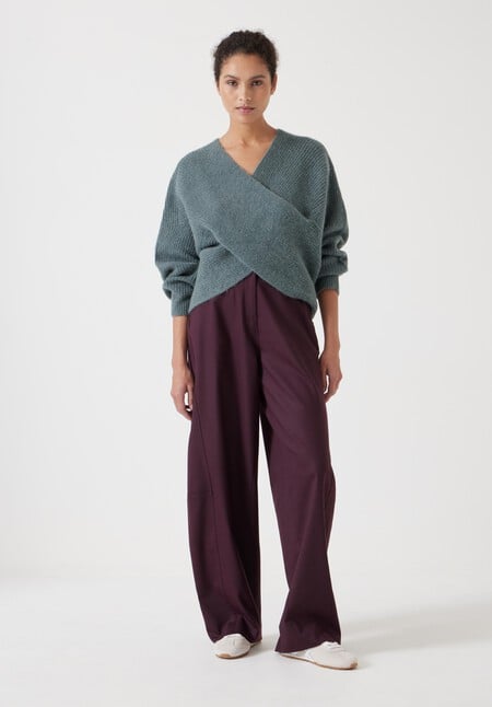 Betty Fluffy Cross Front Jumper