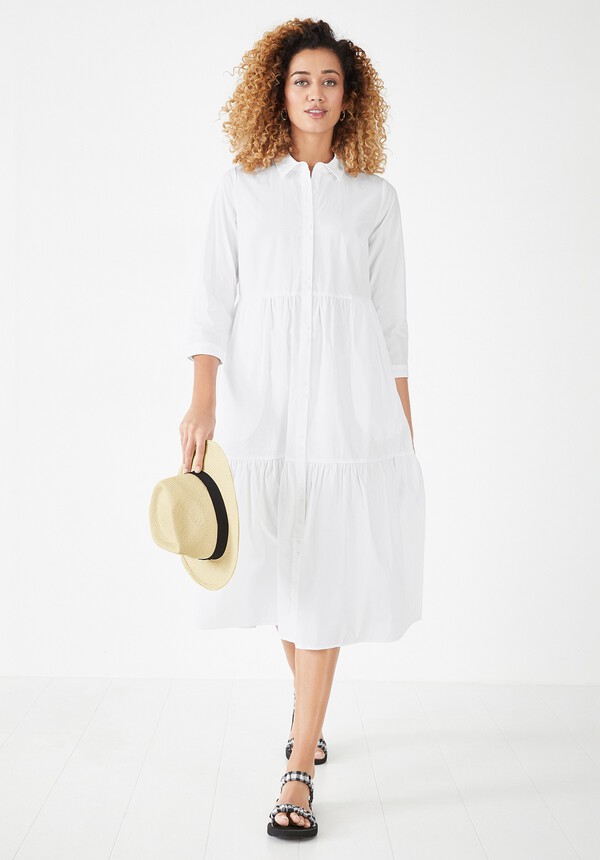 Cersie Cotton Poplin Midi Dress