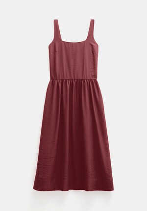 Romi Technical Sleeveless Midi Ballerina Dress