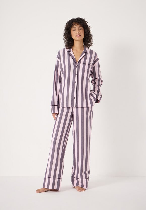 Brushed Cotton Striped Pyjamas