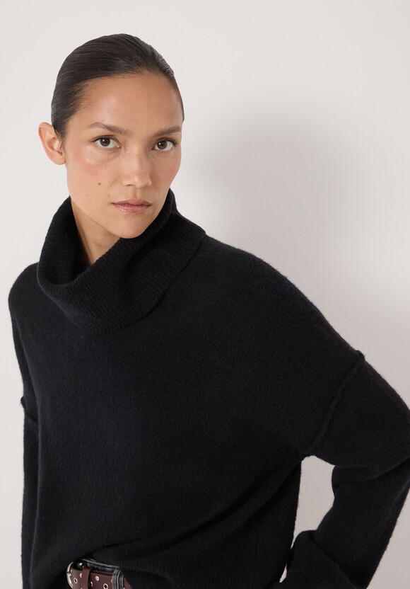 Cropped Meryl Wool Blend Jumper