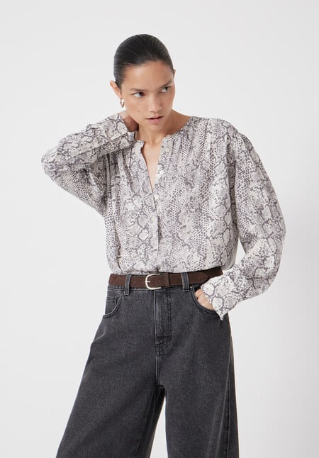 Fernanda Snake Printed Blouse