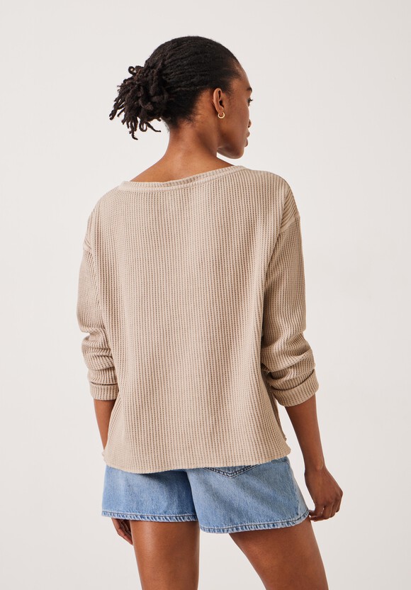 Faye Textured Waffle Top