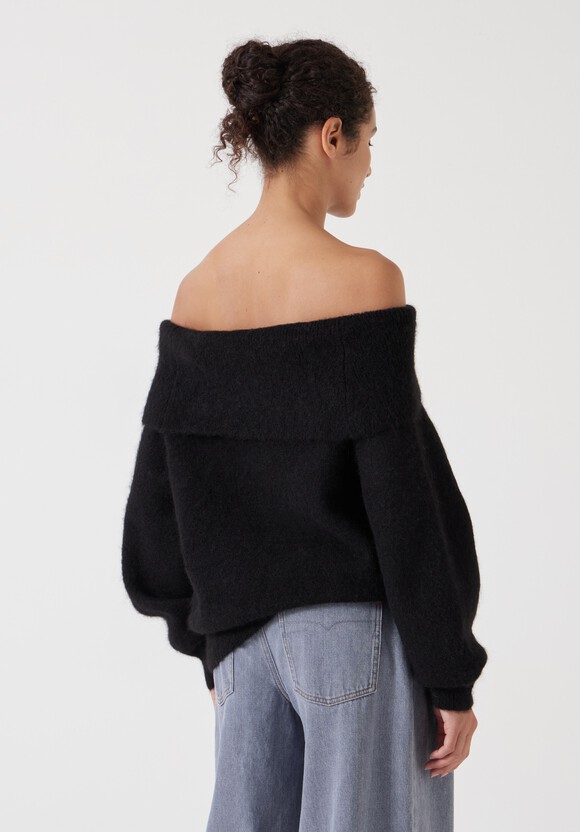 Molly Alpaca Blend Off Shoulder Jumper