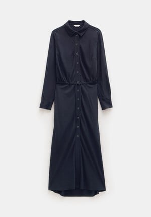 Martina Pinstripe Midi Dress