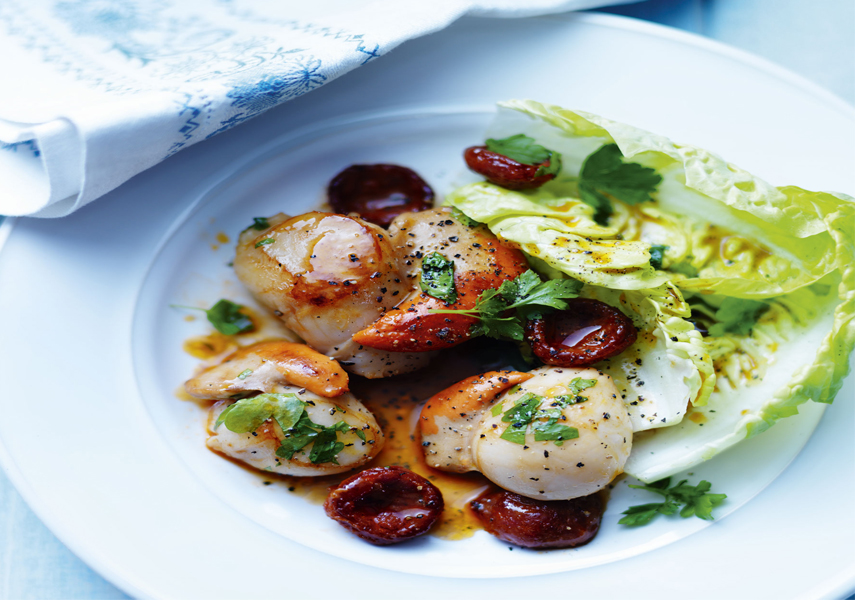 Scallops & Chorizo hush