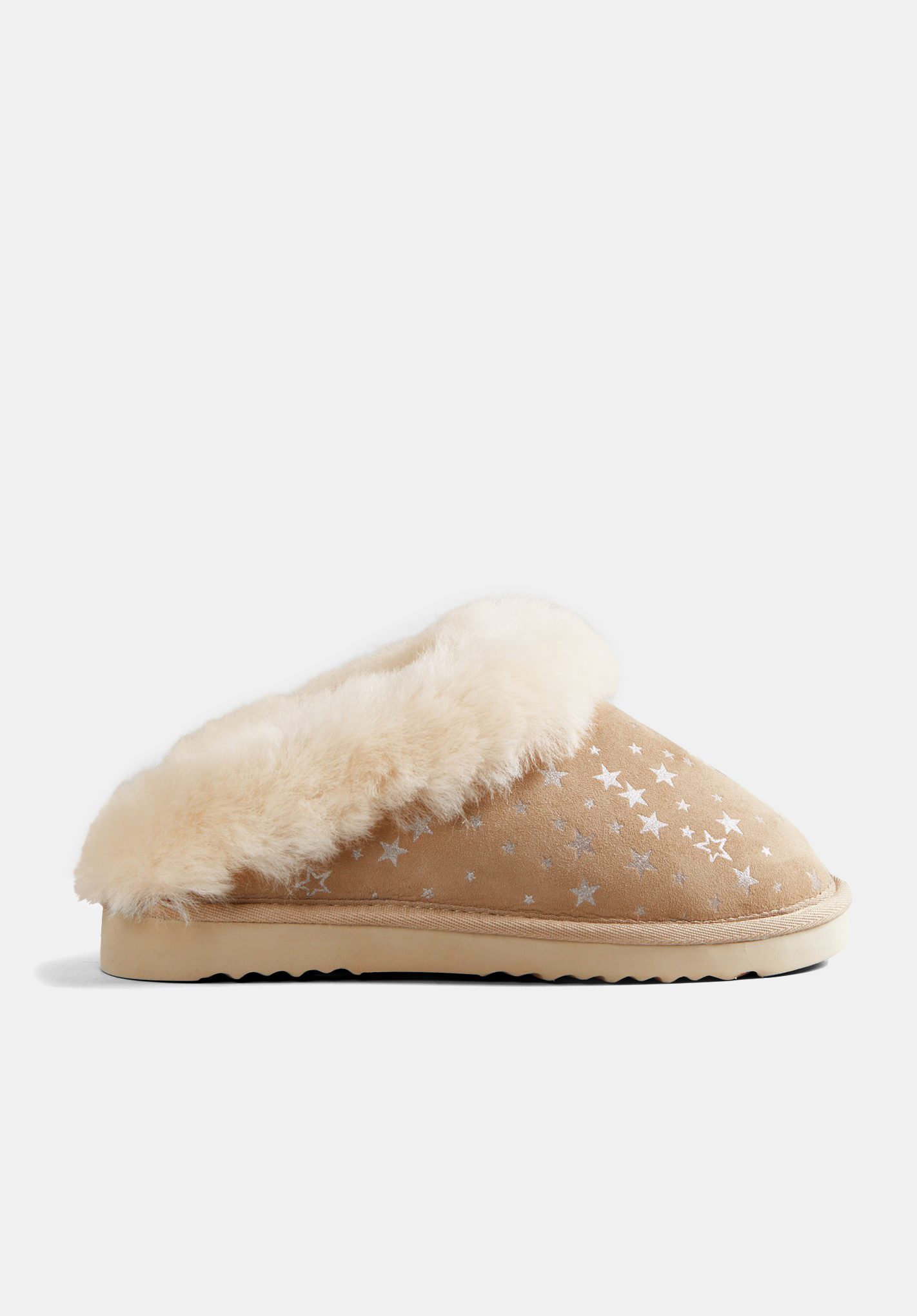 hush natural-gold Purley Star Slippers Golden