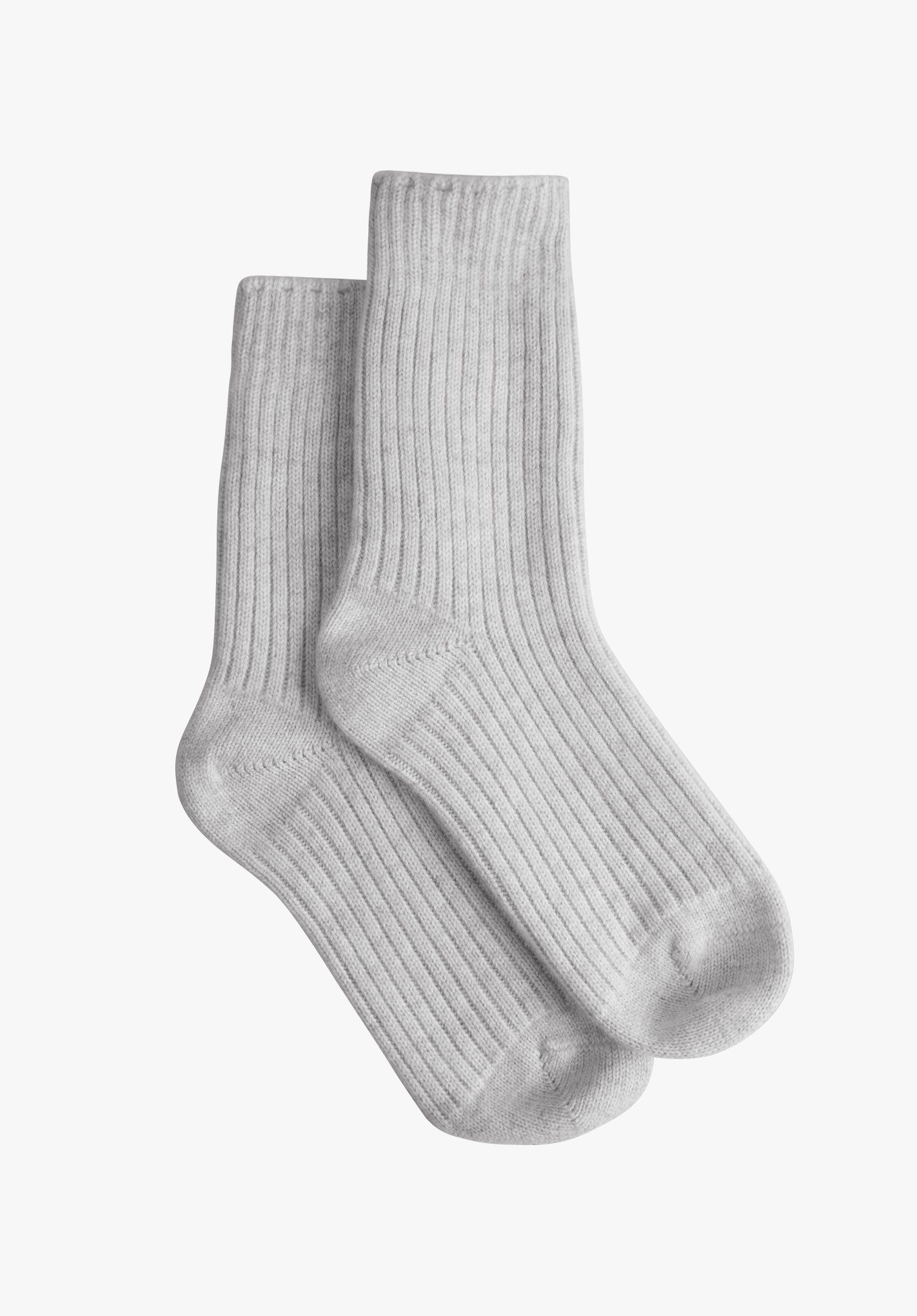 Hush grey-marl Cashmere Socks